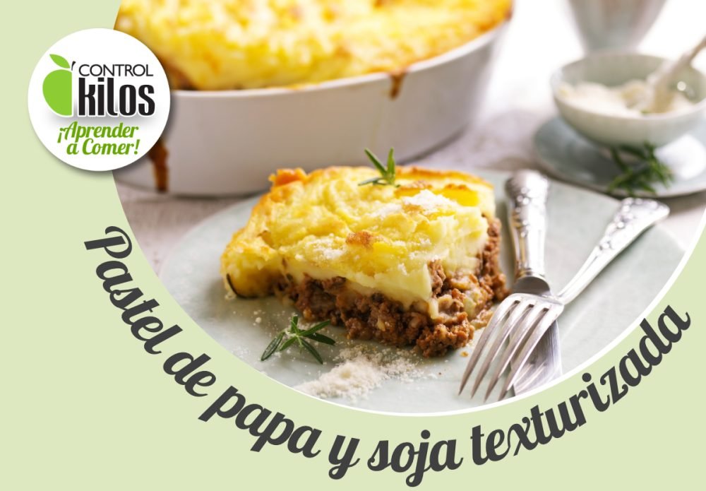 Pastel de papa y soja texturizada