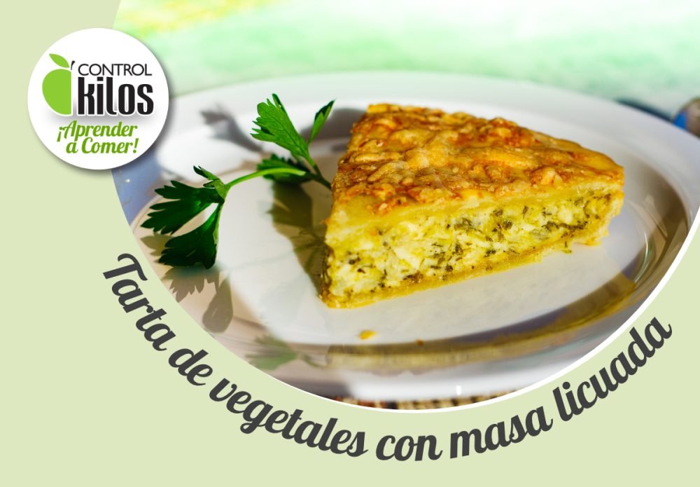 Tarta de vegetales con masa licuada